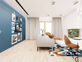 60m2 mieszkanie w Dąbrowie Górniczej, Ale design Grzegorz Grzywacz Ale design Grzegorz Grzywacz Modern Living Room
