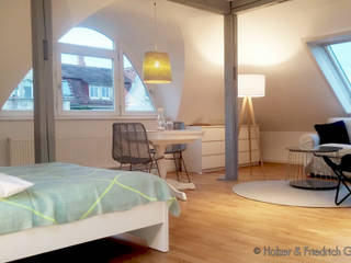 Apartment S03, Holzer & Friedrich GbR Holzer & Friedrich GbR Moderne Wohnzimmer
