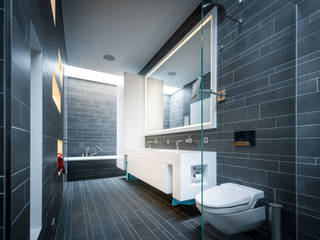 „Inseltraum“ - Einfamilienhaus in Brandenburg an der Havel, Sehw Architektur Sehw Architektur Modern Bathroom