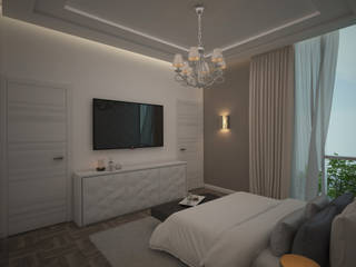 Diseño de Habitación Moderna, Gabriela Afonso Gabriela Afonso Bedroom Grey