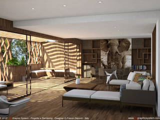 Interno Kenya, 3D Graphic System 3D Graphic System Soggiorno moderno