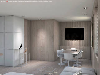 Ristrutturazione Appartamento 56mq, 3D Graphic System 3D Graphic System Soggiorno moderno