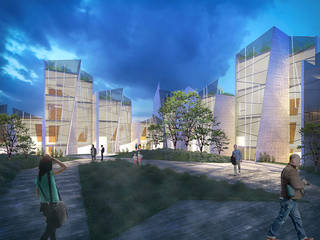 Divergente 32, Proyecto Cafeina Proyecto Cafeina Moderne Häuser Glas Transparent