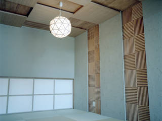 FUKAYA house, AIDAHO Inc. AIDAHO Inc. Media room Wood Wood effect
