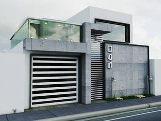 Fachada RG 560, Modulor Arquitectura Modulor Arquitectura Modern houses Stone Grey