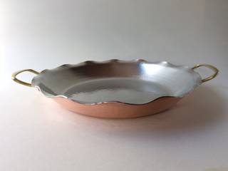 銅パスタソースパン, 金属工芸工房 spina pesce 金属工芸工房 spina pesce Cocinas de estilo mediterráneo Cobre/Bronce/Latón