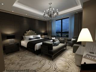 ceylan_karavil_otel, piramit3d piramit3d Modern style bedroom Wood Wood effect