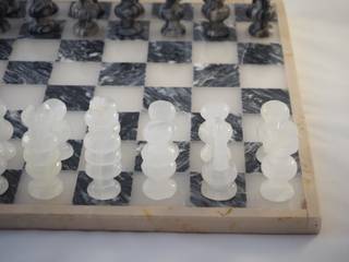 Schachspiele aus Marmor, Marmor-Arte Marmor-Arte Eklektyczny pokój dziecięcy Marmur