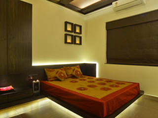 Weekend Villa Interior, RUST the design studio RUST the design studio Modern style bedroom Wood Brown