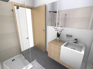 Badrenovierung: modernes Gäste-WC mit Dusche, BANOVO GmbH BANOVO GmbH