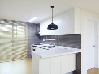 정든마을한진APT 89㎡ (Before & After ) , Light&Salt Design Light&Salt Design Modern Dining Room