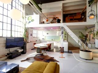 Loft, FM Design FM Design Eclectic style living room