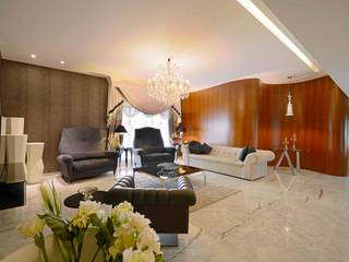 ABIL Experience Center - Castle Royale T7, Aijaz Hakim Architect [AHA] Aijaz Hakim Architect [AHA] Modern living room