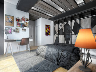Yatak Odası , Point Dizayn Point Dizayn Modern Yatak Odası Demir/Çelik