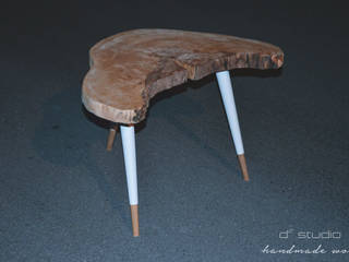 Coffee Table Moon BIG / Stoliki kawowe Moon small, D2 Studio D2 Studio Skandynawski salon Drewno O efekcie drewna