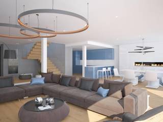 Квартира в Швейцарии, ARCHDUET&DA ARCHDUET&DA Minimalist living room