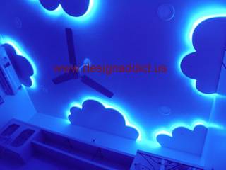 3BHK interior design in baner Pune, Designaddict Designaddict Modern style bedroom Lighting