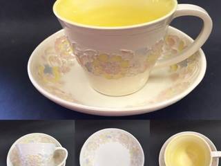 レースの器, 陶芸工房ラ・プエルタ 陶芸工房ラ・プエルタ Modern kitchen Porcelain