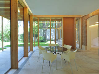 Orangerie, Architekten+Lichtplaner Architekten+Lichtplaner Modern style study/office Wood Wood effect
