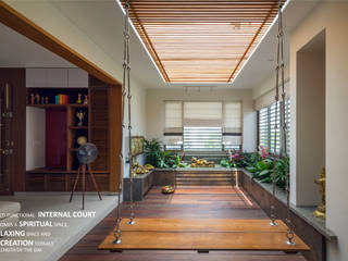 Beehive-Jenu Goodu, Bangalore, 4site architects 4site architects Azjatycki ogród Lite drewno Brązowy