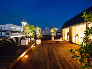 ビルの３Ｆに寛ぎのリノベーション, 建築設計事務所 KADeL 建築設計事務所 KADeL Modern balcony, veranda & terrace