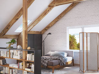 Apartament OpenSpace, Polygon arch&des Polygon arch&des Scandinavian style bedroom