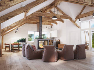 Apartament OpenSpace, Polygon arch&des Polygon arch&des Scandinavian style living room