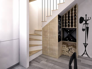 Ristrutturazione di un rustico_InteriorBE, Architetto Luigia Pace Architetto Luigia Pace Wine cellar Wood White