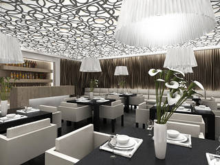 La Dolce Vita - Projekt wnętrza restauracji, ArtCore Design ArtCore Design Коммерческие помещения