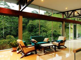 Casa Sabaneta, Artek sas Artek sas Modern living room Glass Green