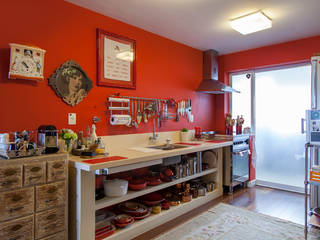 Cozinhas incríveis Casa de Valentina Modern Kitchen Storage