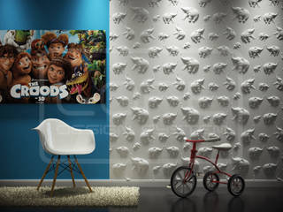 3D Decorative Panel - Loft System Design - model Jungle, Loft Design System Loft Design System Modern walls & floors