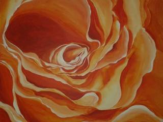 Summer rose, Brushstroke Designs Brushstroke Designs غرف اخرى الغزل والنسيج Amber/Gold