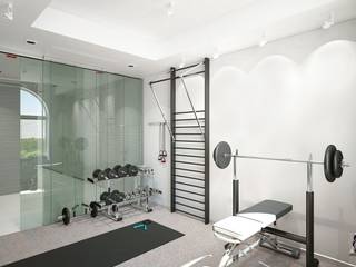 homify Minimalist style gym