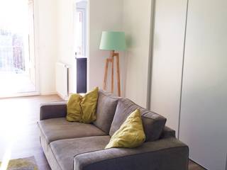 Agencement & Couleurs d'un appartement à Balma, Mint Design Mint Design Scandinavian style living room