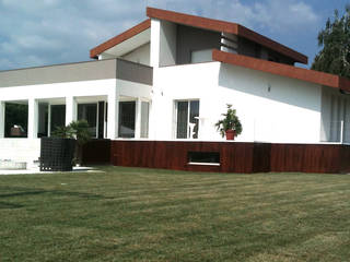 Villa_B, ADquadro ADquadro Moderne huizen IJzer / Staal