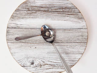 CLOCK SPOON, Bubi collage Bubi collage Country style kitchen Wood White
