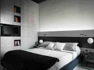 private apt in Milano, StudioCR34 StudioCR34 Quartos minimalistas