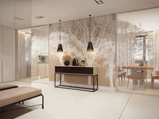 WHITE TREE , Artichok Design Artichok Design Scandinavian style living room White