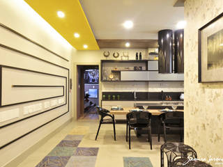 Cozinha Gourmand Lounge, Samira Jarouche Arquitetura & Interiores Samira Jarouche Arquitetura & Interiores 에클레틱 주방