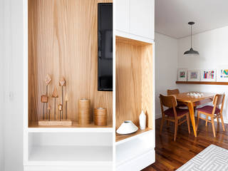 Apartamento da Catia, INÁ Arquitetura INÁ Arquitetura Scandinavian style dining room