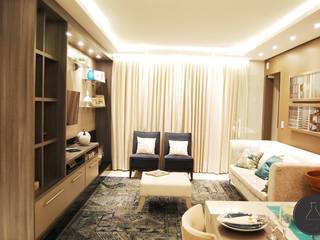 Estar Gourmet, EDW Design de Interiores | LightDesign EDW Design de Interiores | LightDesign Ruang Keluarga Modern