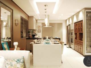 Estar Gourmet, EDW Design de Interiores | LightDesign EDW Design de Interiores | LightDesign Ruang Makan Modern