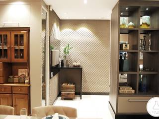 Estar Gourmet, EDW Design de Interiores | LightDesign EDW Design de Interiores | LightDesign Ruang Keluarga Modern