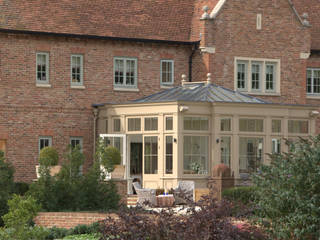 Spacious Luxury Orangery , Westbury Garden Rooms Westbury Garden Rooms Modern Conservatory Wood Beige