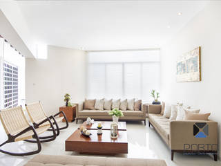 Proyecto Residencial “Casa CA18”, PORTO Arquitectura + Diseño de Interiores PORTO Arquitectura + Diseño de Interiores Eclectic style living room