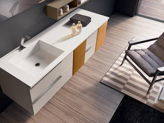 Mobili da Bagno: Ordine e Design per un Ambiente di Vero Comfort, ADDEØ DESIGN ADDEØ DESIGN Moderne badkamers