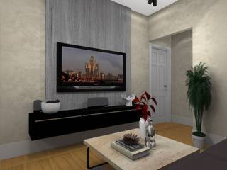 Квартира в Подмосковье 72,9 кв.м., АМСД АМСД Living room