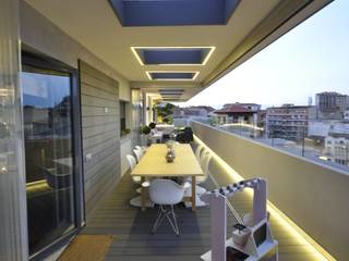 ADECUACIÓN DE TERRAZA EN ÁTICO, MuRo ARQUITECTOS MuRo ARQUITECTOS Patios