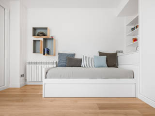 CHALET MAJADAHONDA, Tarimas de Autor Tarimas de Autor Minimalist bedroom Wood Wood effect